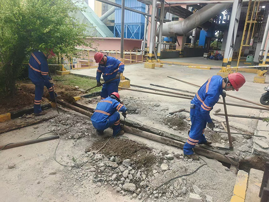 發電工段地埋疏水管道檢修更換紀實